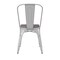 Emma and Oliver Perth Metal Stacking Dining Chairs with Poly Resin Seats for Indoor/Outdoor Use